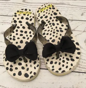 12-13 Animal Print Flip Flops H&M