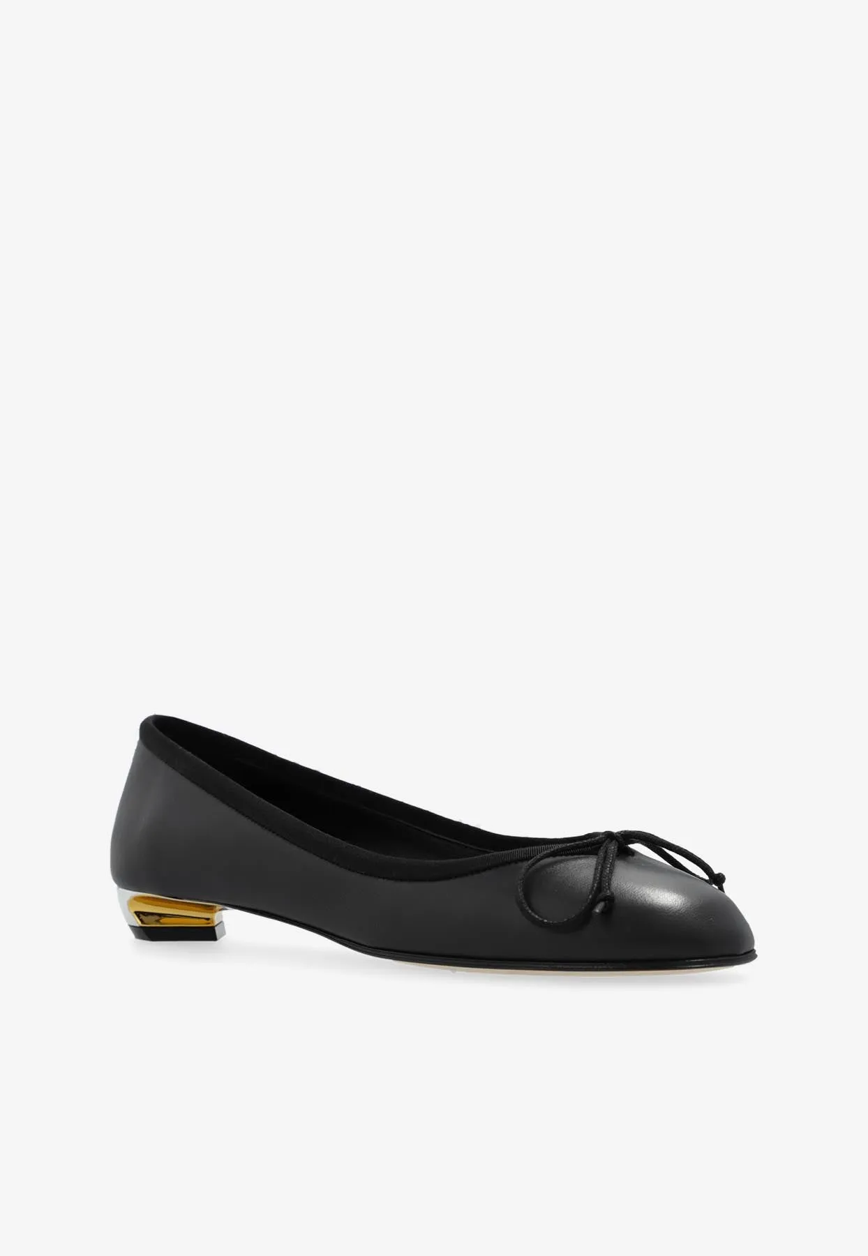 Armadillo Leather Ballet Flats