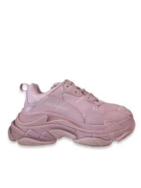 Balenciaga Pink 2021 Wins Triple S Sneaker 'Allover Logo'. Size: 38