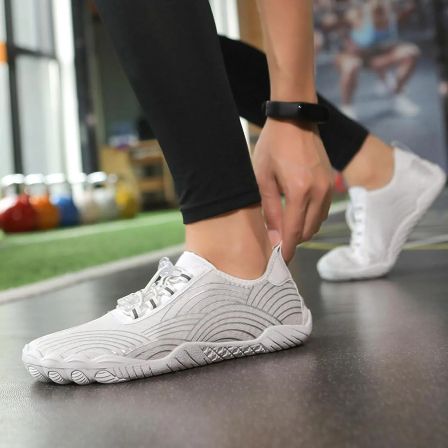 Barefoot Shoes Women Walking Comfortable Summer Shoes Hiking Footwear Barefoot Slip On Water Resistant Wide Toe Box Sneakers Grounded Footwear Zero Drop Low Top Sneakers Lightweight Casual Shoe