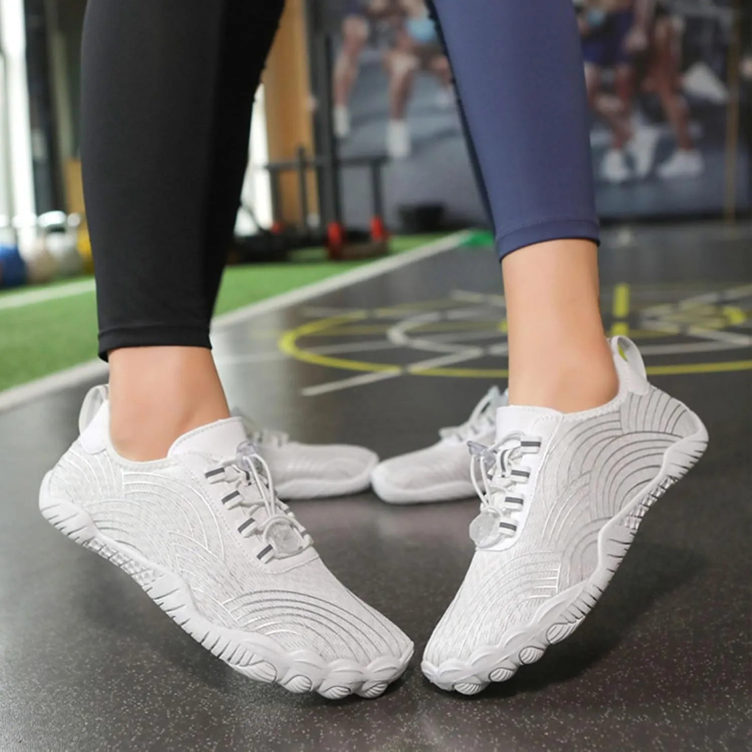 Barefoot Shoes Women Walking Comfortable Summer Shoes Hiking Footwear Barefoot Slip On Water Resistant Wide Toe Box Sneakers Grounded Footwear Zero Drop Low Top Sneakers Lightweight Casual Shoe