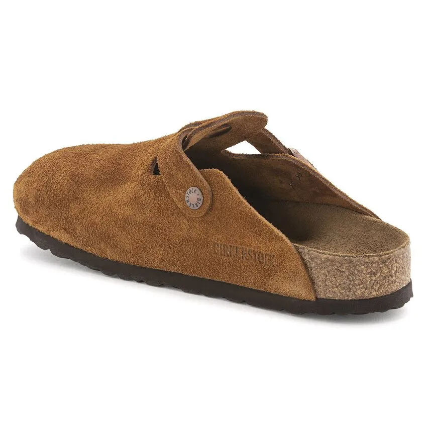 Birkenstock - Boston Soft Footbed Mink Suede Leather R 1009542