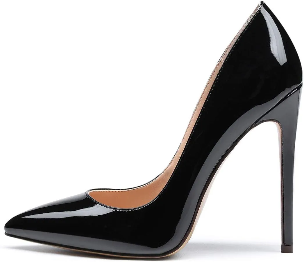 Castamere Women's High Heels Slip-On Pumps Pointy-Toe Elegant Stilettos Wedding Party Sexy Heel Shoes 12CM Heels Pump