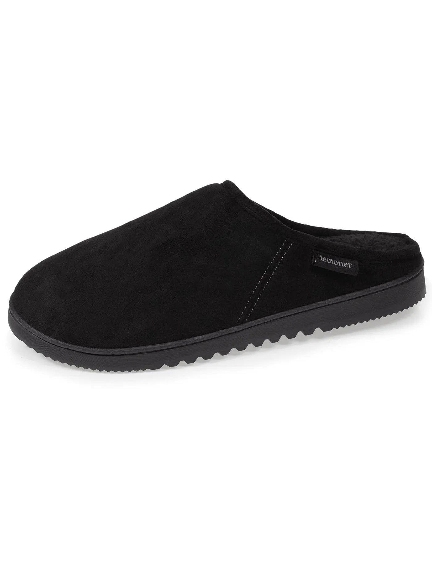 Chaussons mules Homme Noir surpiqure