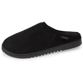 Chaussons mules Homme Noir surpiqure