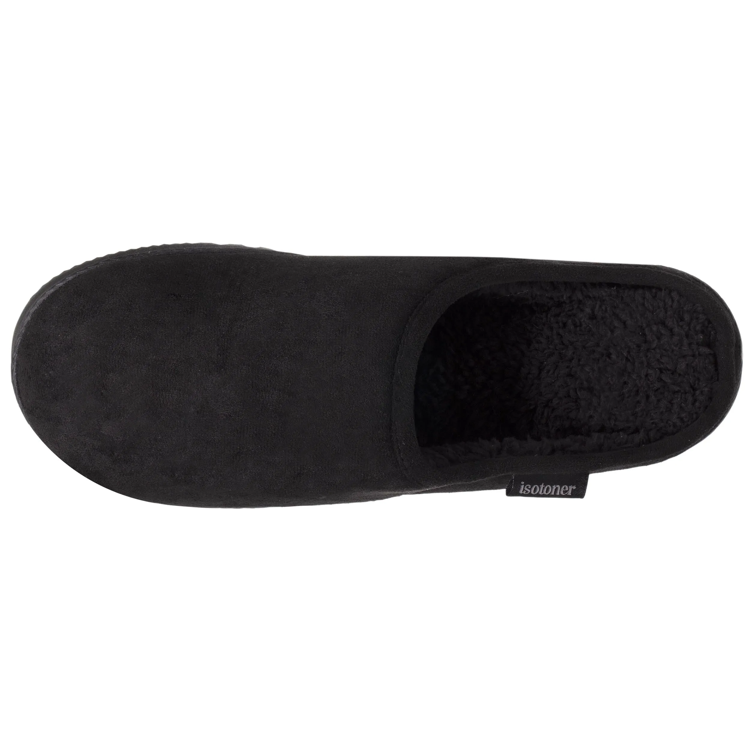 Chaussons mules Homme Noir surpiqure