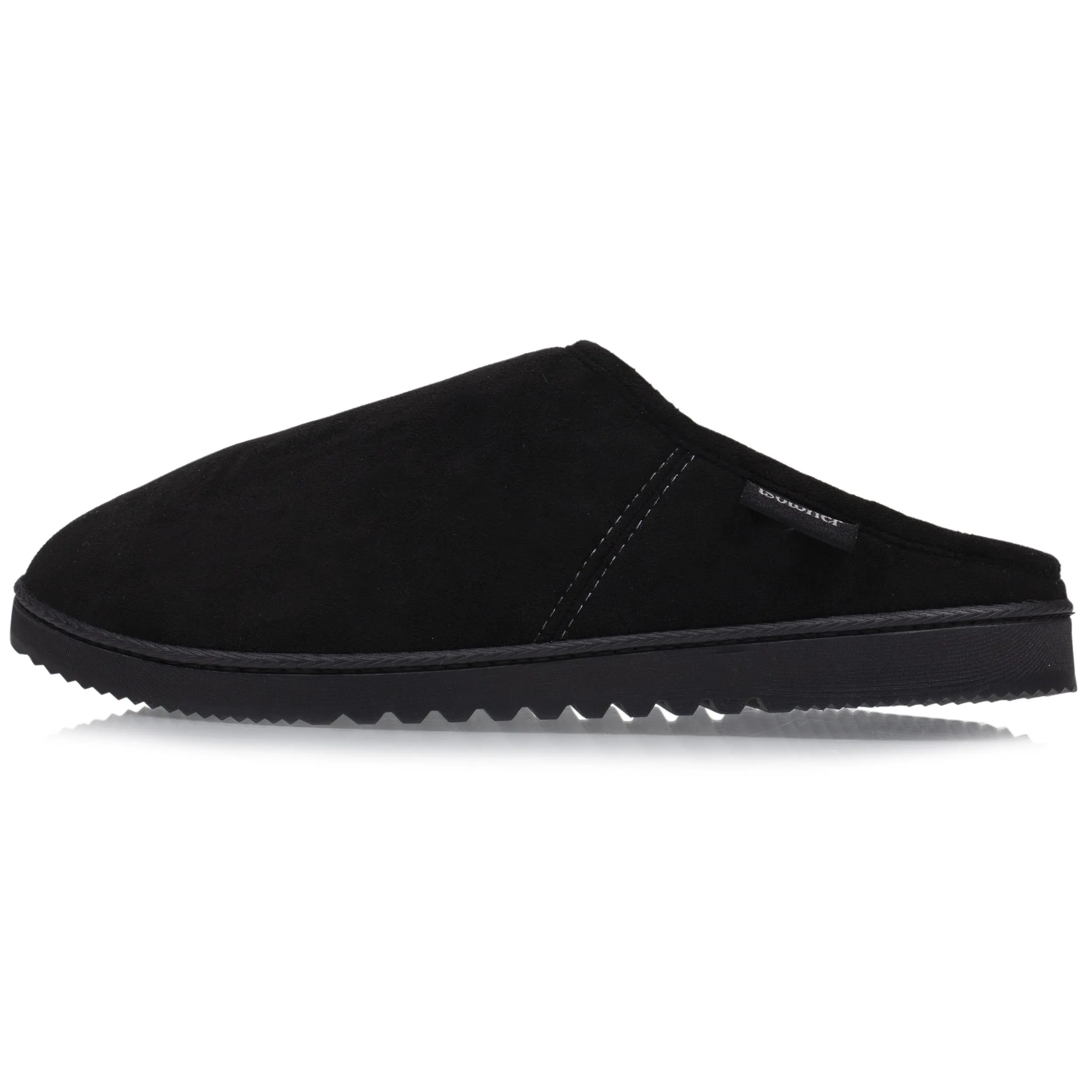 Chaussons mules Homme Noir surpiqure
