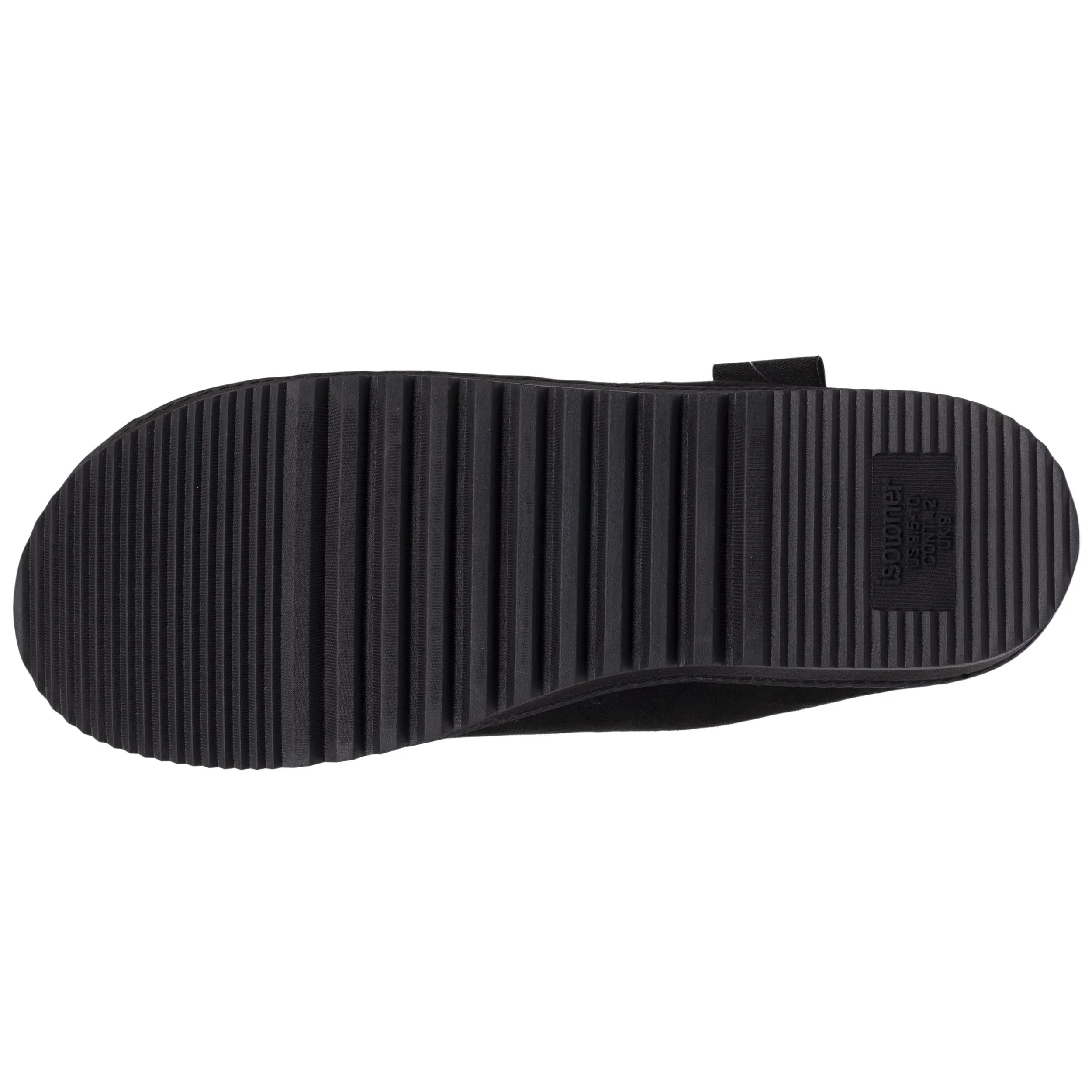 Chaussons mules Homme Noir surpiqure