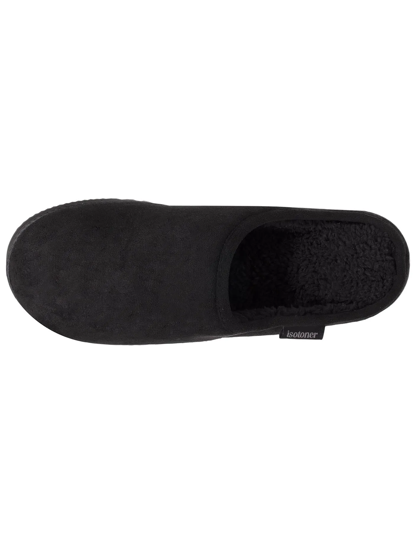 Chaussons mules Homme Noir surpiqure