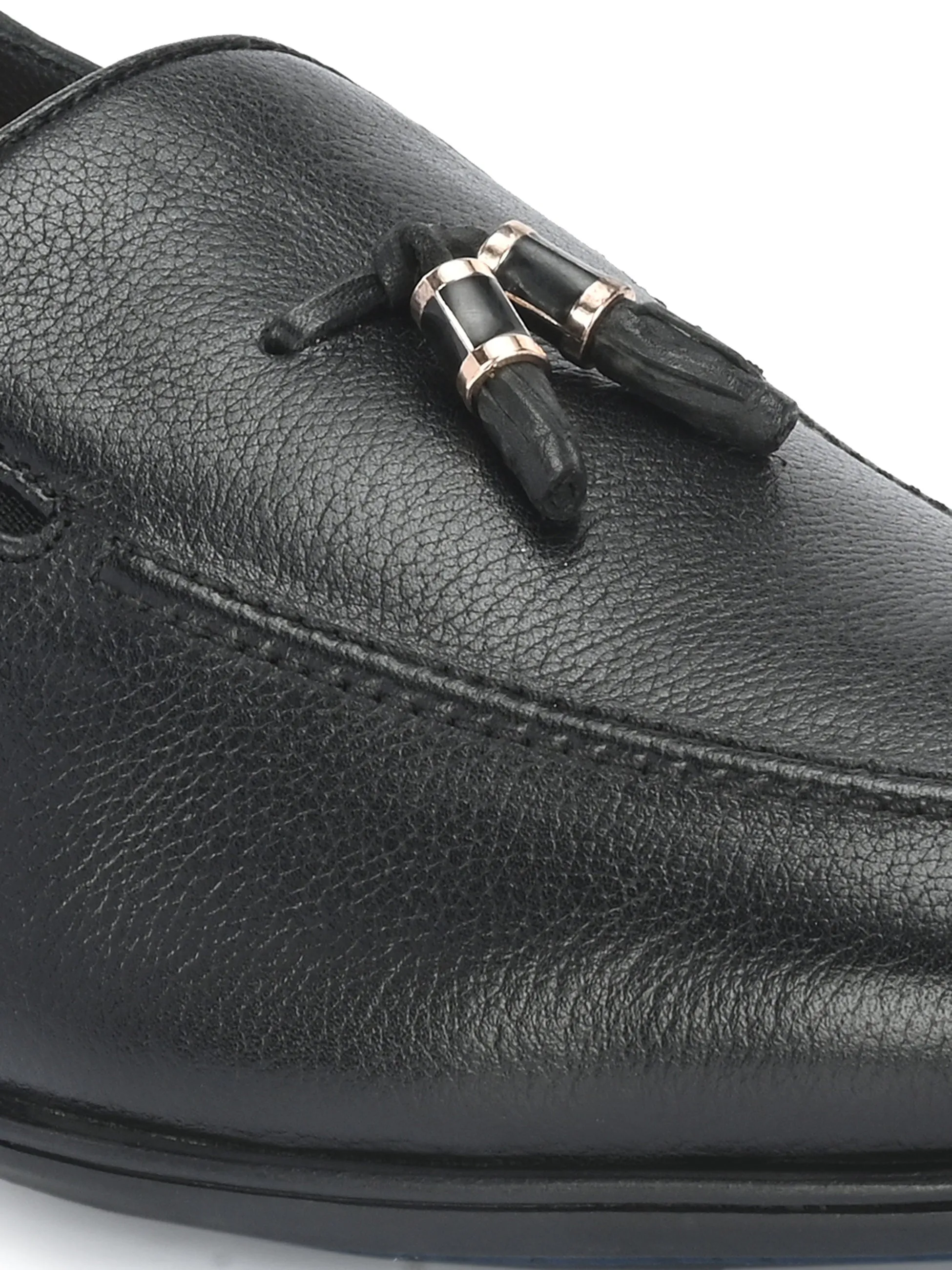 Egoss Gold Tassel Loafers for Men