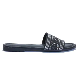EMERSON26 DIMANATE PATTERN FLAT SANDAL MULES