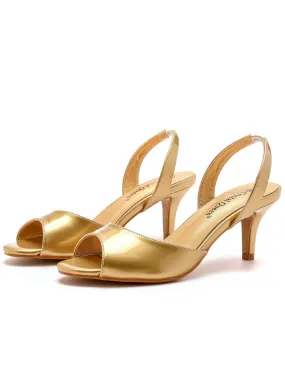 Fish-billed Round-headed High-heeled Sandals