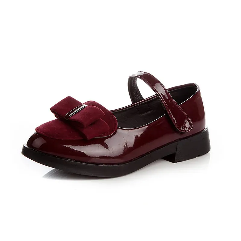 Girls Flats Children Princess Shoes With Bow-knot