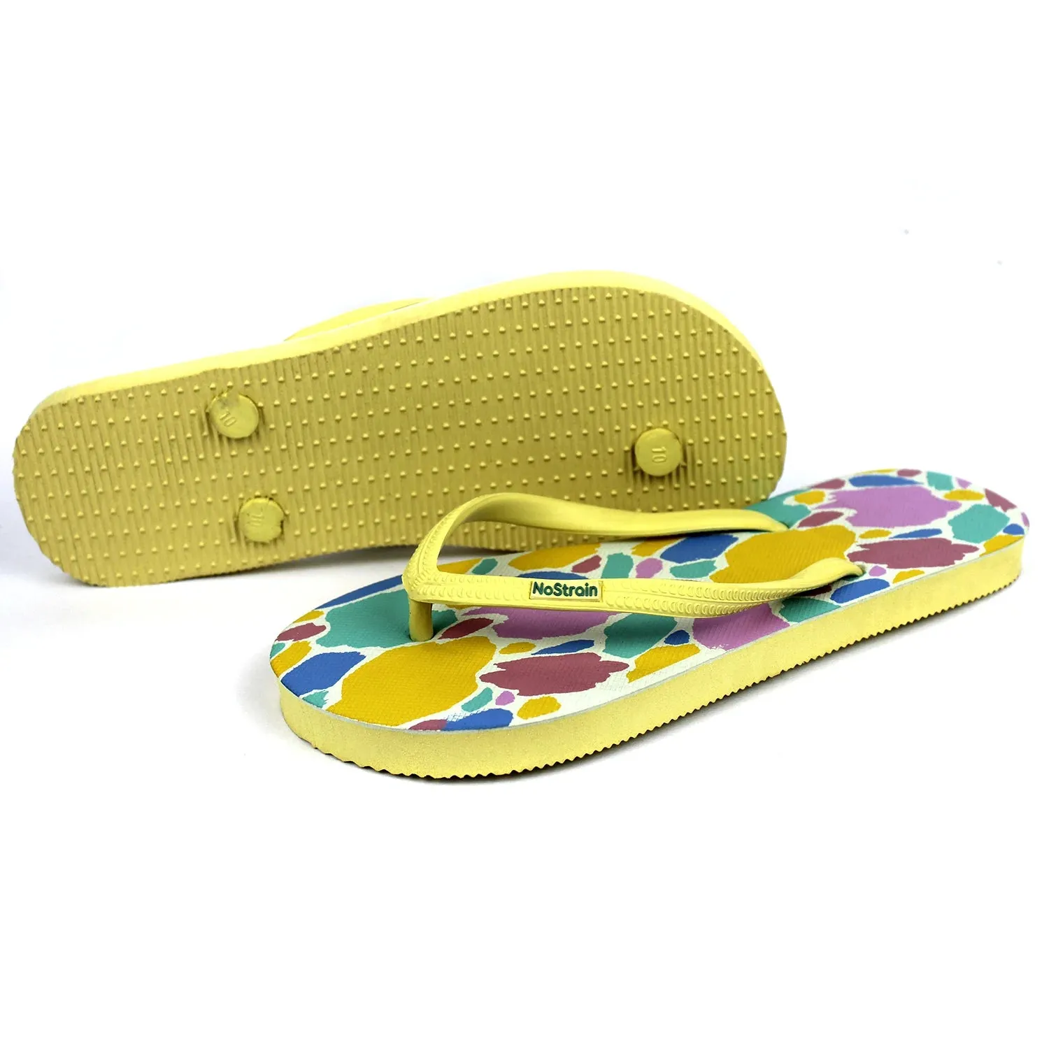 GoWild Pastel Yellow Flip-flops Women