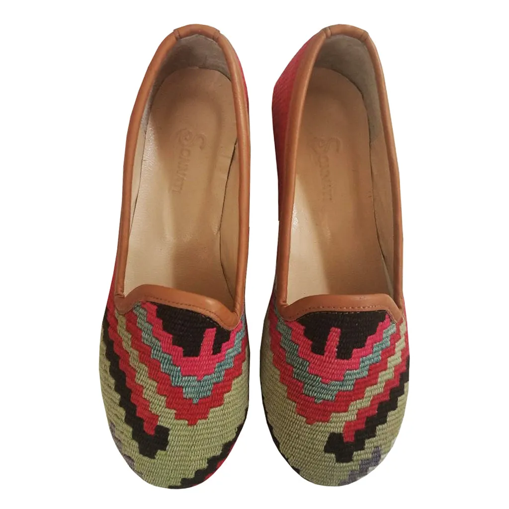 Handwoven Wool Kilim Women's Loafer (Bibi) Size 42 (12)