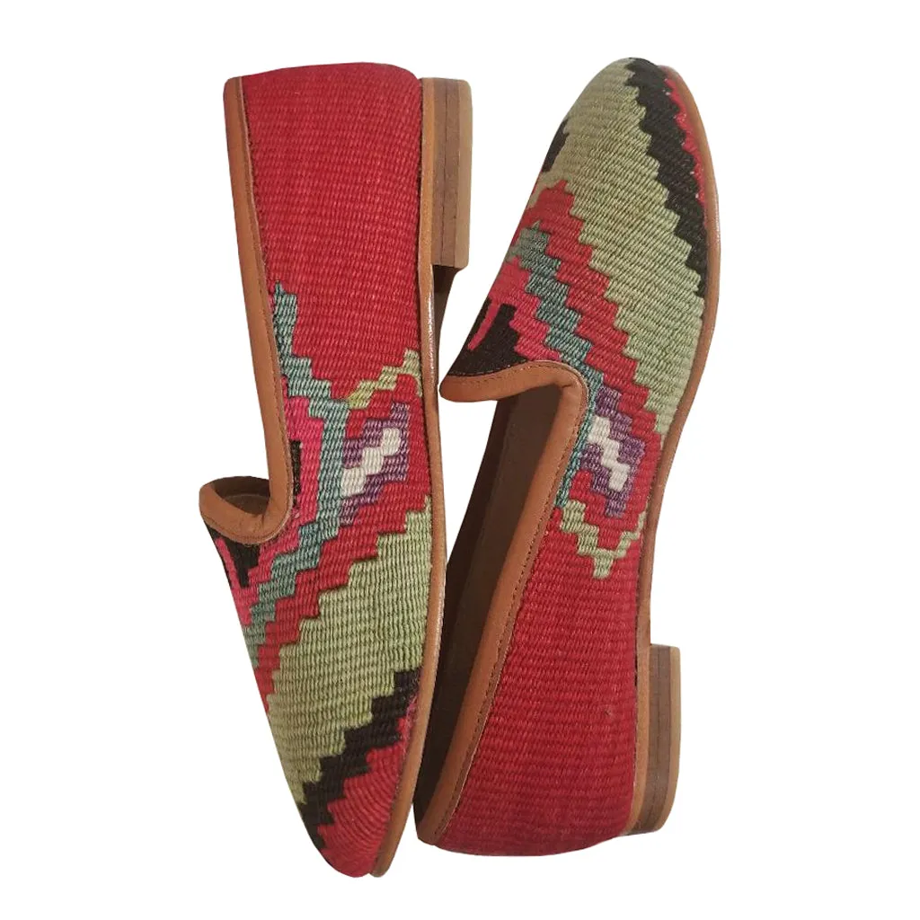 Handwoven Wool Kilim Women's Loafer (Bibi) Size 42 (12)