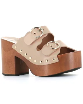 Ingrid Clog in Soft Tan