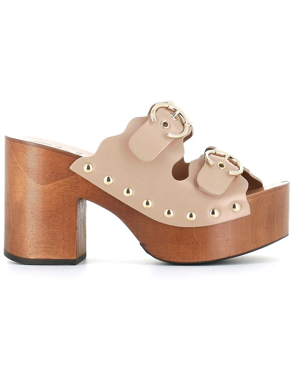 Ingrid Clog in Soft Tan