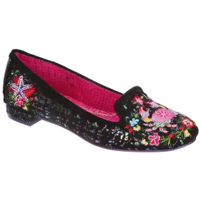 Irregular Choice Women's Crab-U-Lous Day 4329-75A Flats Shoes Black