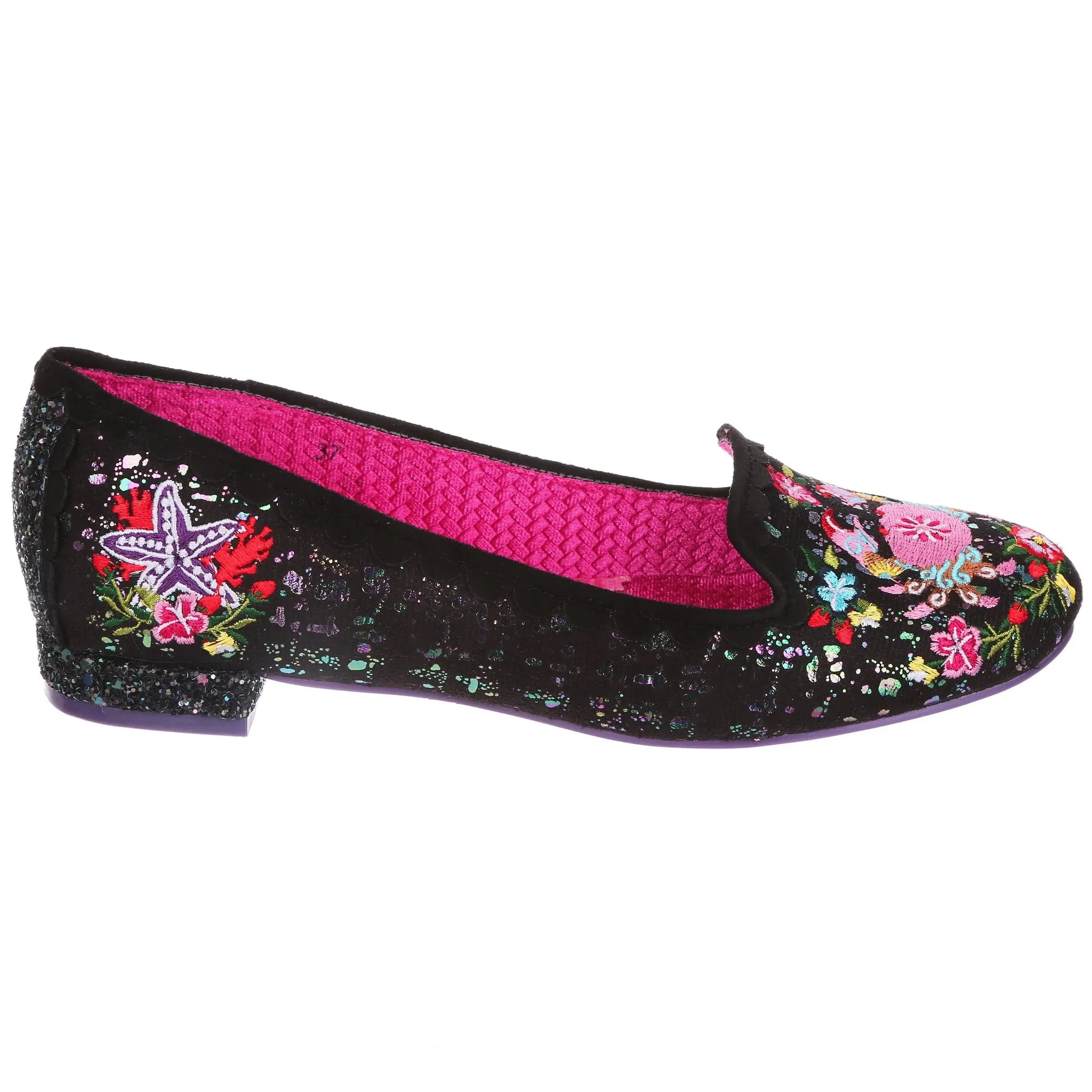 Irregular Choice Women's Crab-U-Lous Day 4329-75A Flats Shoes Black