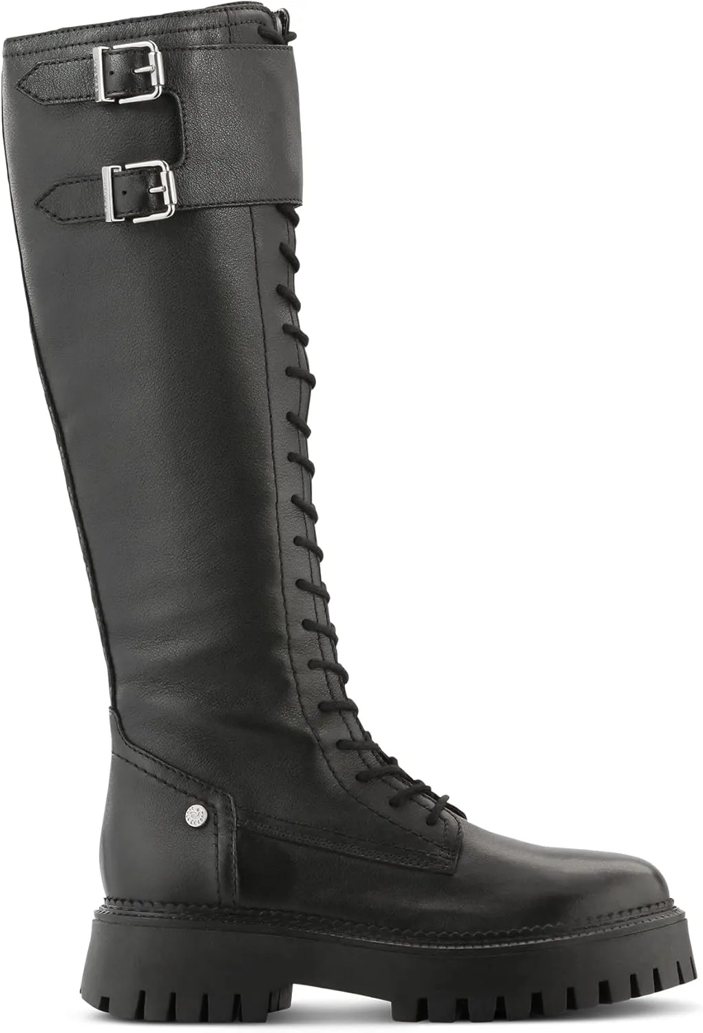 JATAREA Women's Leather Knee-High Boots - Stylish Block Heel - Comfortable Bootie for Females - Cushioned Insole for Comfort - Durable and Versatile Design