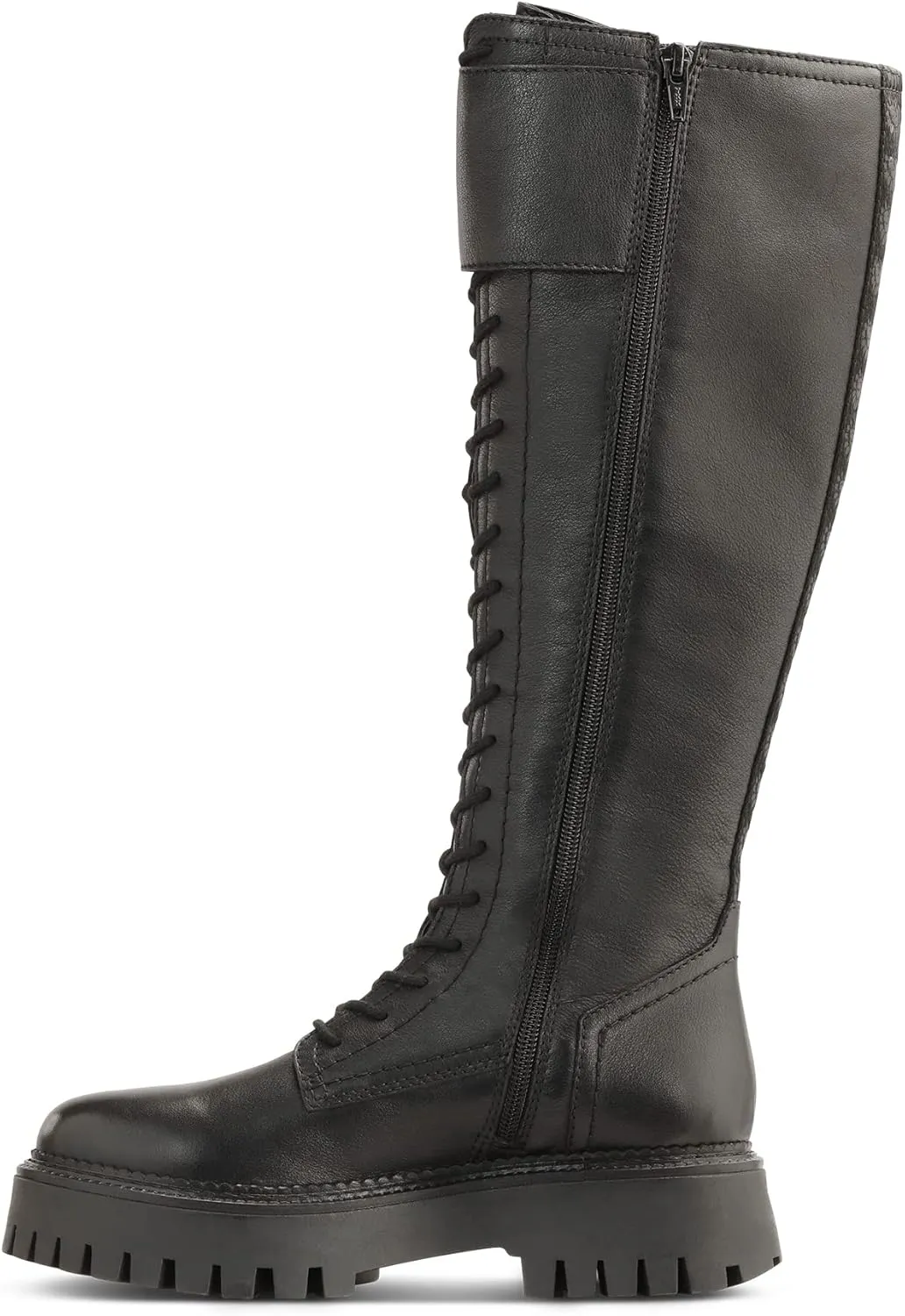 JATAREA Women's Leather Knee-High Boots - Stylish Block Heel - Comfortable Bootie for Females - Cushioned Insole for Comfort - Durable and Versatile Design