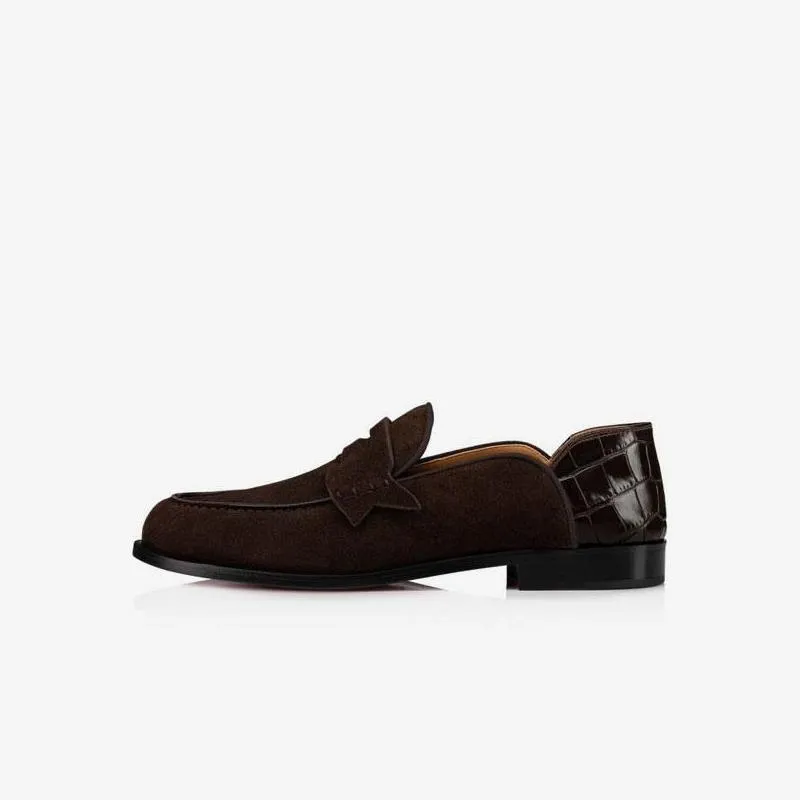 Loafer Suede Leather Buckle