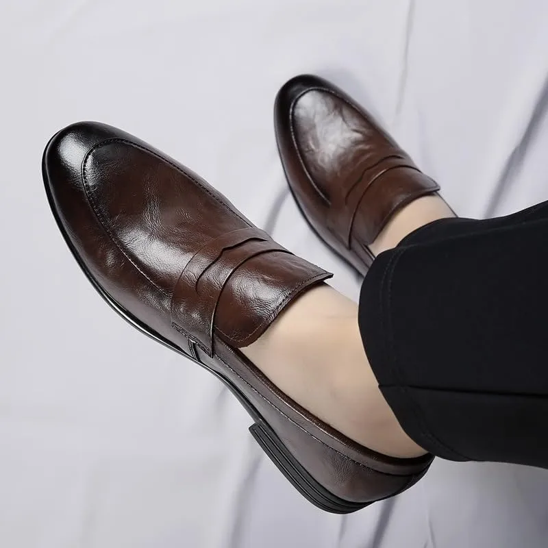 Loafers Man Dress Shoes Men Fashion Designer Party Shoes for Men 2024 Black Leather Shoes Men Formal