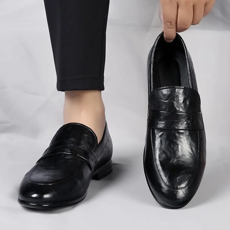 Loafers Man Dress Shoes Men Fashion Designer Party Shoes for Men 2024 Black Leather Shoes Men Formal