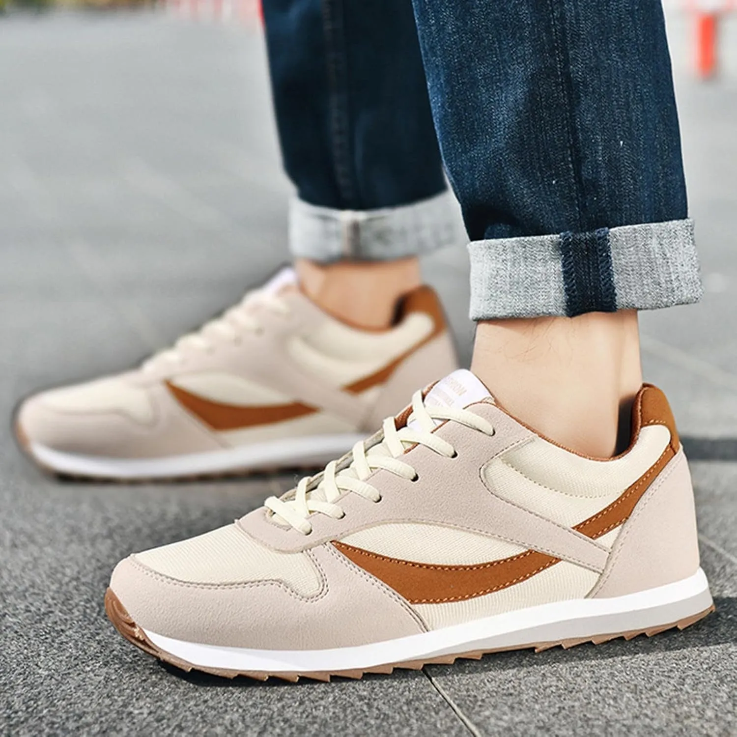 Mens Loafers & Slip-Ons Fashion Lady Flying Woven Breathable Wear Cushion Sneakers