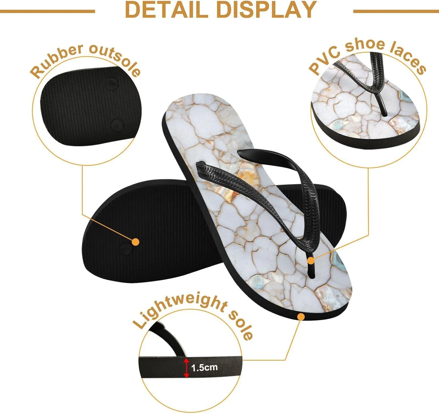 MNSRUU Flip Flops for Women Men Sea Starfish Shell Flip Flops Womens Slides Men Sandals Shower Slippers Summer Non-Slip Flipflops for Swim Beach Bathroom, XS