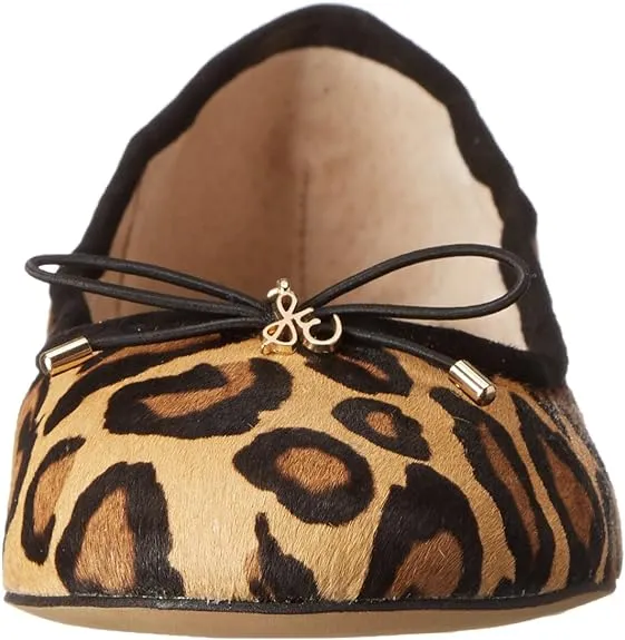 Sam Edelman Felicia New Tan Slip On Bow Detail Rounded Toe Flexible Ballet Flats