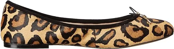 Sam Edelman Felicia New Tan Slip On Bow Detail Rounded Toe Flexible Ballet Flats