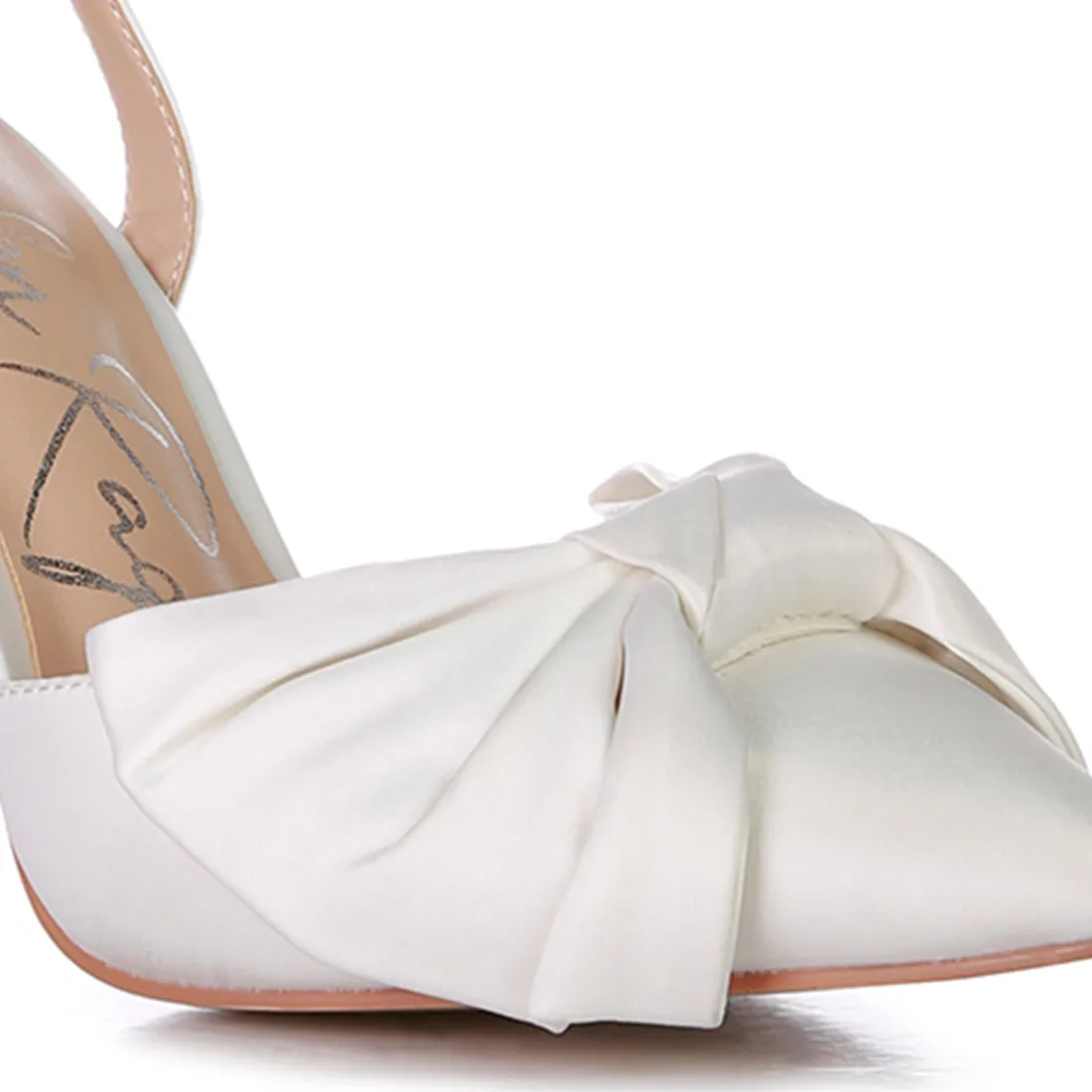 Smitten High Heeled Bow Slingback Sandals