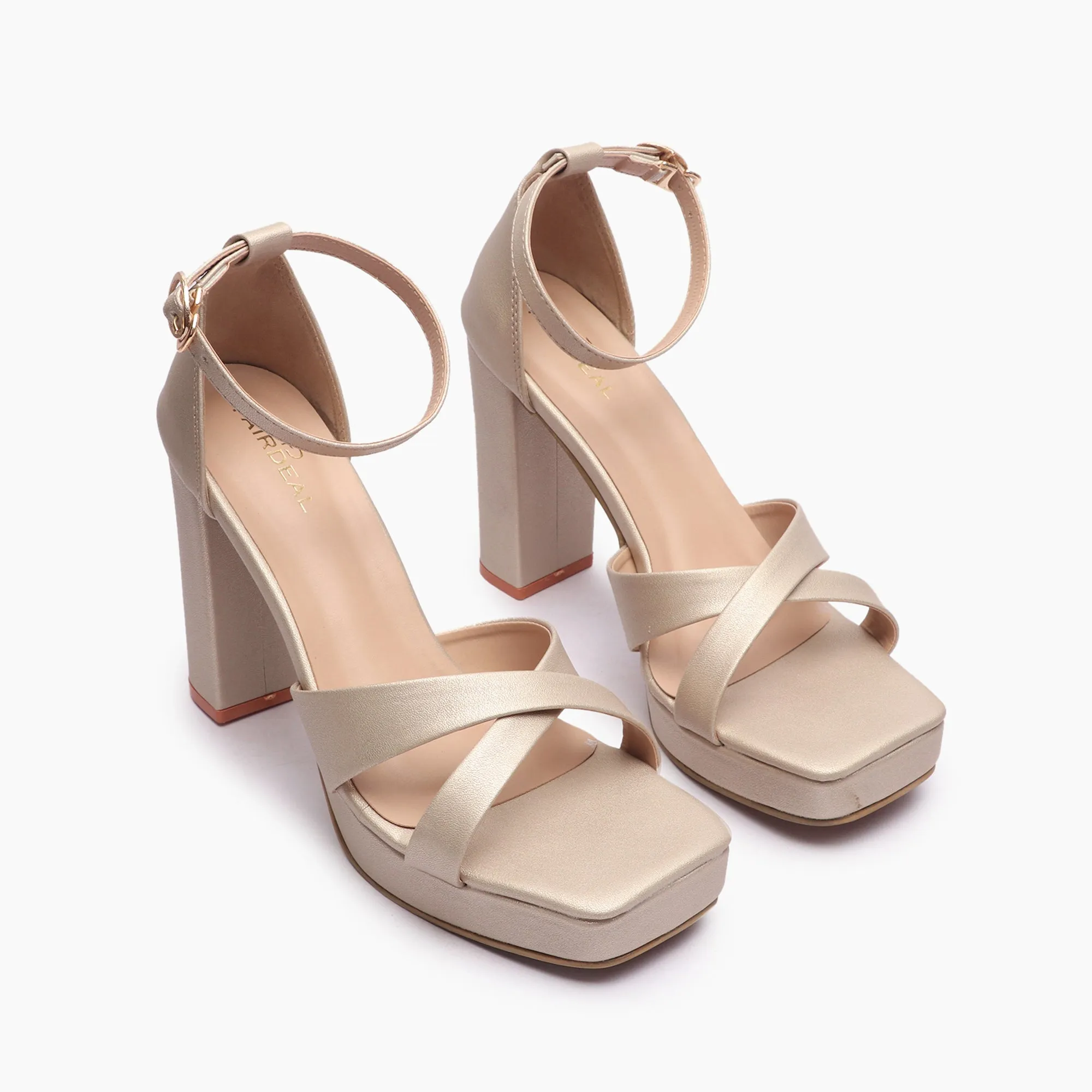 Square Toe Cross Sandals