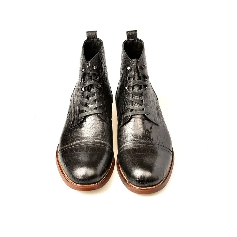 Veltique Lace-Up Ankle Boots