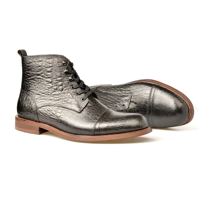 Veltique Lace-Up Ankle Boots