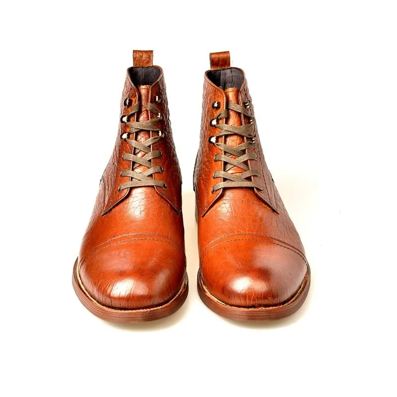 Veltique Lace-Up Ankle Boots