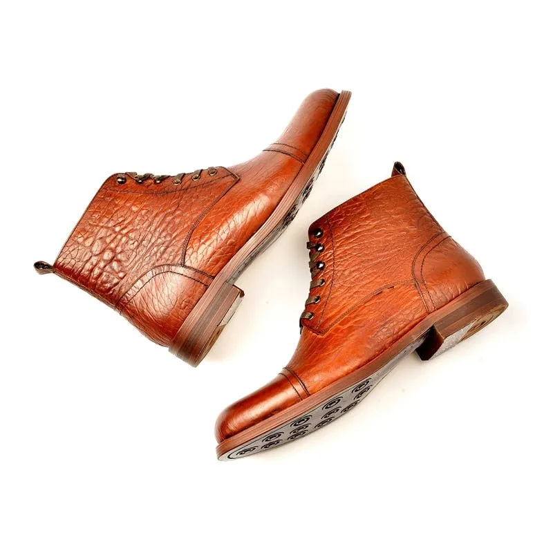 Veltique Lace-Up Ankle Boots