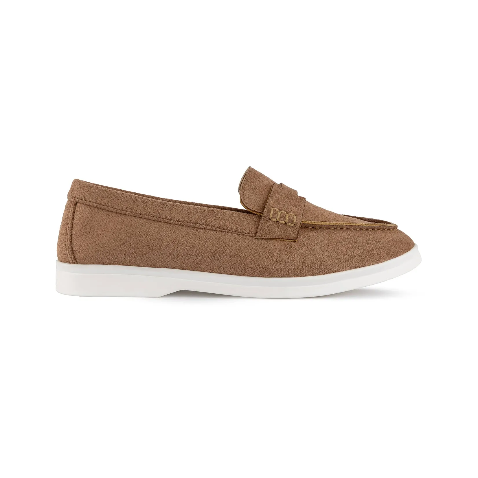 Women Suede Pointy Loafer - Havan