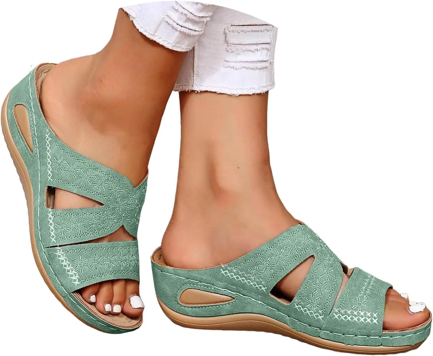Women Toe Sandals Crystal Jelly Beach Flip Flops Female Students Korean Fashion Wear Neon Sandals for Women