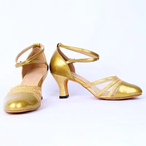 Women's Fashion Medium Heel Soft Sole Dance Shoes 04960715C