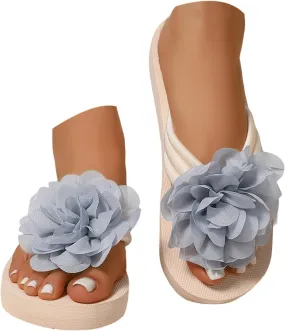 Women's Platform Flip Flops Wedge Sandals Comfortable Soft Cushion Slip on Summer Beach Thong Indoor Outdoor