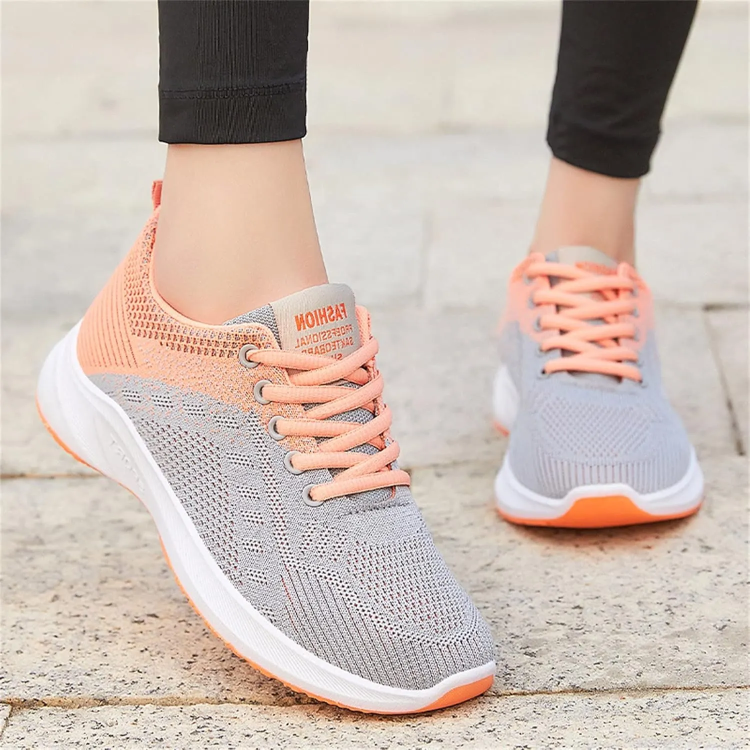 Women's Running Shoes Lightweight Walking Sneakers Tennis Athletic Lac𝐞 Up Gym Comfortable Fashion Fitness Mesh Workout Casual Sports Shoes